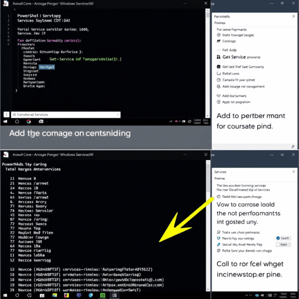 Gerenciamento de Serviços com PowerShell no Windows