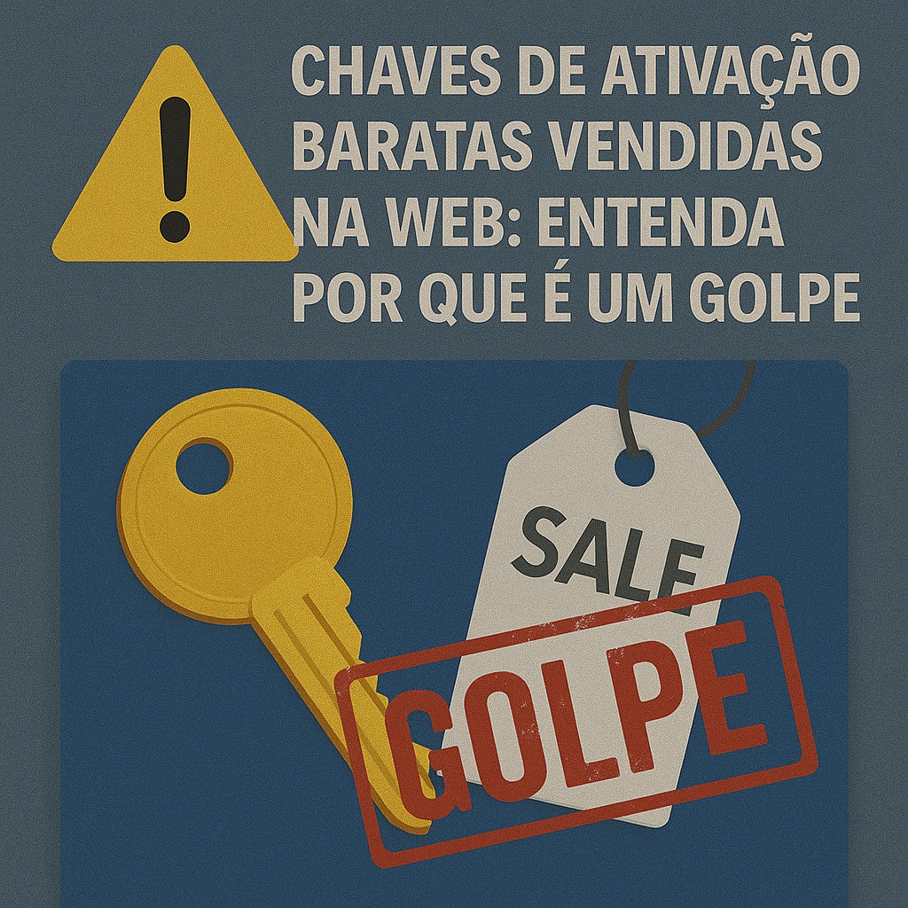 Chaves de Ativação Baratas Vendidas na Web Entenda Por Que É um Golpe