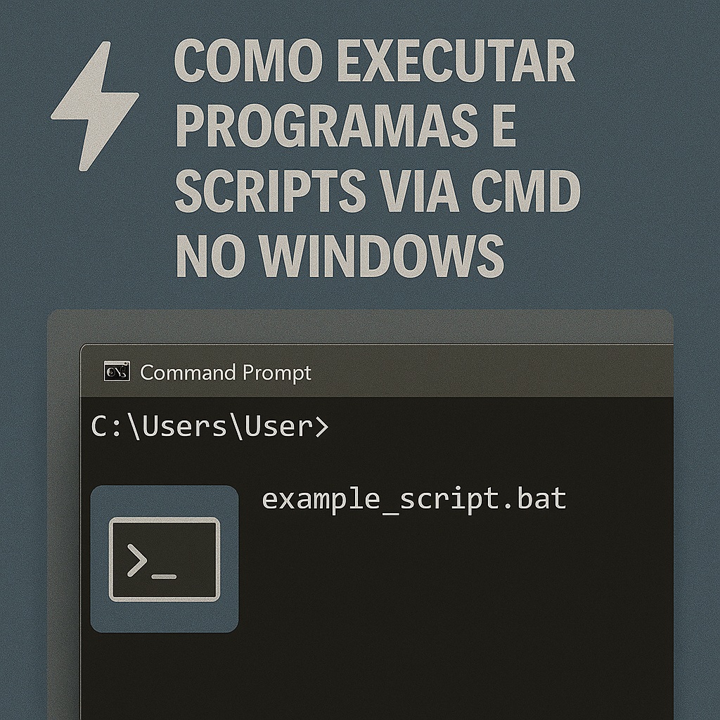 Como Executar Programas e Scripts via CMD no Windows