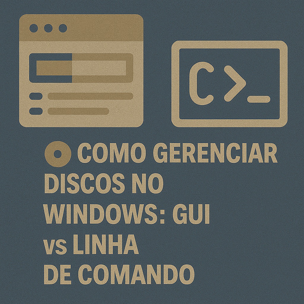 Como Gerenciar Discos no Windows GUI vs Linha de Comando