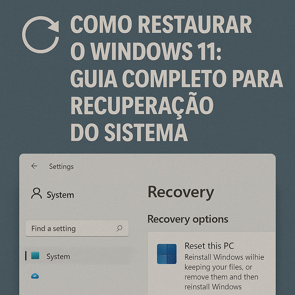 Como Restaurar o Windows 11