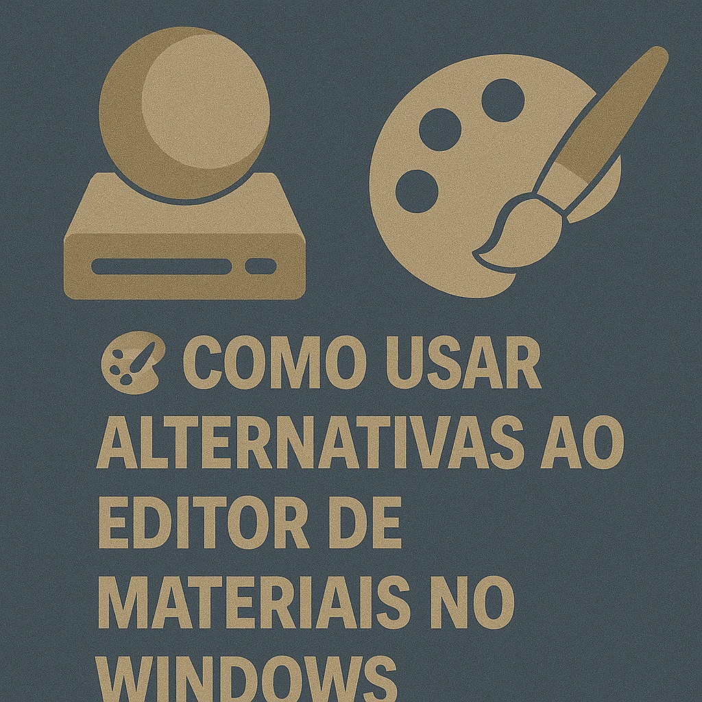 Como Usar Alternativas ao Editor de Materiais no Windows